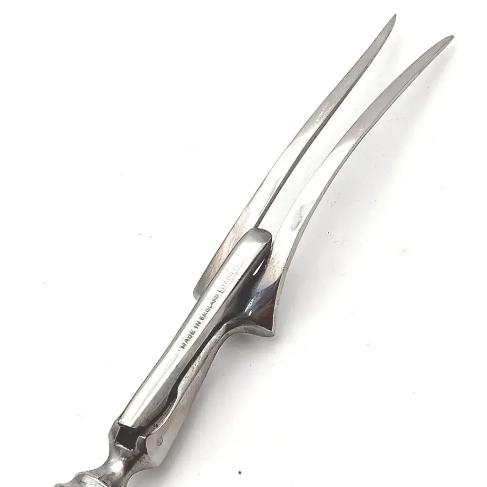 Vintage Kirk’s Antler Handle Stainless Steel Knife & Fork Set Sheffield England